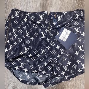 Louis Vuitton Stencil-effect Monogram Shorts